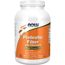 Харчові волокна з пребіотиками Now Foods Prebiotic Fiber with Fibersol-2 Powder 340 г