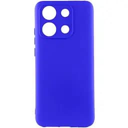 Чехол TPU GETMAN Liquid Silk Full Camera для Xiaomi Redmi Note 13 Pro 4G / Poco M6 Pro 4G / Note 14S Синий / Iris