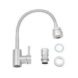 Змішувач для кухні з гнучким виливом Agua Acero-INOX035-2 CV023291 Хром матовий - мініатюра 9