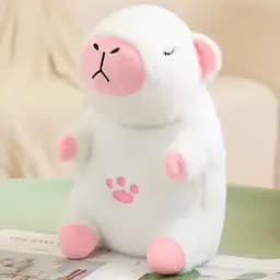 Рожевий Інтерактивна дихаюча Капібара Snuggle Pulse CapyBuddy 30 см м'яка плюшева іграшка - мініатюра 8