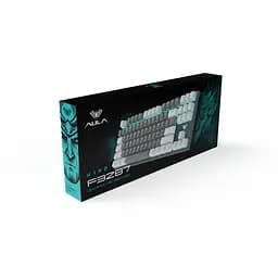 Клавіатура Aula F3287 Keycap KRGD Blue USB UA White/Grey (6948391240688) - мініатюра 4
