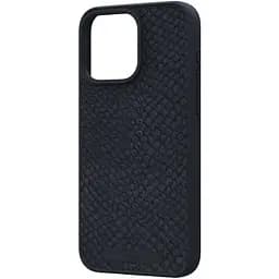 Чохол-накладка Njord Salmon Leather MagSafe Case Black для iPhone 15 Pro Max (NA54SL00) - мініатюра 2