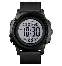 Чоловічий наручний годинник Skmei 1506 Чорний з білим