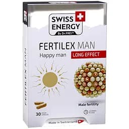 Підтримка фертильності для чоловіків Swiss Energy Fertilex Men 30 веганських капсул