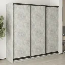 Шкаф-купе трехдверный MebelStar Стандарт BG 3ДСП 220x45x210 см Бетон (MBS-8272)