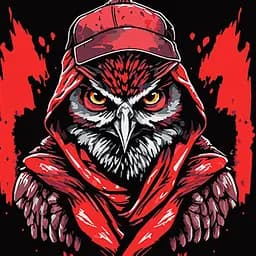 Набор для росписи по номерам Strateg Детективная сова в стиле граффити на черном фоне 40х40 см (AV4040-51)