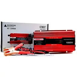 Преобразователь постоянного тока UKC 12V-220V 1000W LCD KC-1000D инвертор для автомобиля 12В-220В