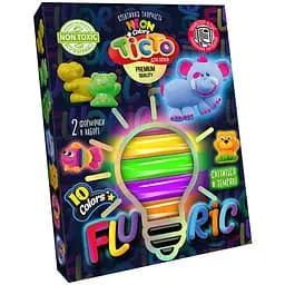 Тесто для лепки Danko Toys Fluoric TMD-FL10-01U-04U, 10 цветов Вид 4