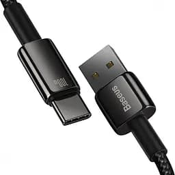 Кабель Baseus Tungsten Gold Fast Charging Data Cable USB to Type-C 100W 1m Black (CAWJ000001) - мініатюра 5