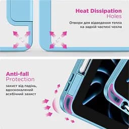 Чохол-книжка ArmorStandart Y-Type PEN для Apple iPad 10th Gen 10.9` (2022)/iPad 11 (2025) Blue (ARM77501) [133718] - мініатюра 6