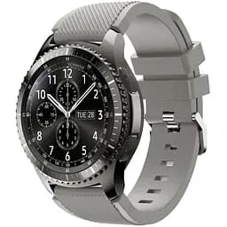 Силіконовий ремінець Watchbands для Samsung Gear S3 - сірий (WB001GREY3)