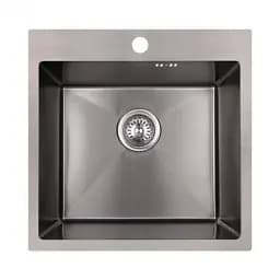 Мийка кухонна Kraft Handmade HS5050 + кошик 500х500х230х3 мм Сатин 30412