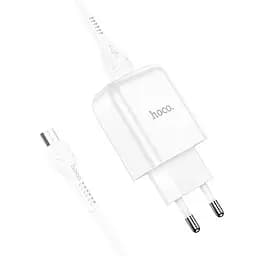 Адаптер мережевий HOCO Micro USB cable Vigour N2 білий - мініатюра 2