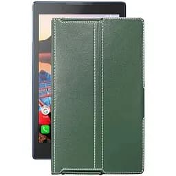 Чехол StatusCASE из экокожи для планшета Lenovo Tab 3 TB3-730X Темно-зеленый