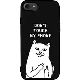 Чехол-накладка Toto Matt TPU 2 mm Print Case Apple iPhone 7/8/SE 2020 #58 Cat Dontouch Black