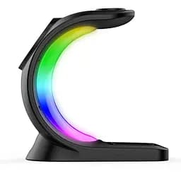 Бездротова док-станція 3в1 T17 3in1 15W+5W+3.5W чорна