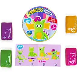 Набор для лепки с воздушным пластилином Lovin Princess Fairy Дракон 70138, 4 цвета