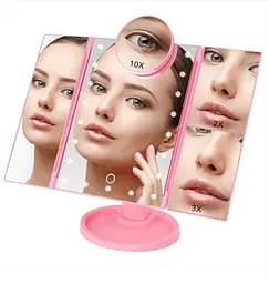 Дзеркало потрійне для макіяжу Superstar Magnifying Mirror із LED-підсвічуванням прямокутне зі збільшенням - мініатюра 3
