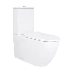 Унитаз напольный Qtap Grand Ultra Quiet безободковый с сиденьем Soft-close White QT26228301W, Белый