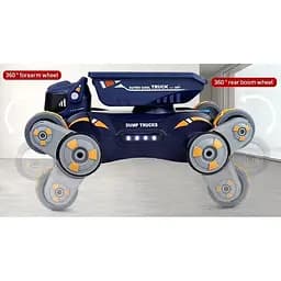 Радіокерований робот JJRC Q187-A Light Spray Stunt Robot Dog Orange/Blue [119114] - мініатюра 3