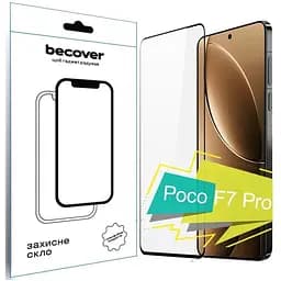 Стекло защитное BeCover Poco F7 Pro Black (713416)