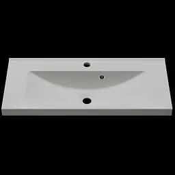 Раковина глянцева врізна Amidicon Scif 80 800x350 з литого каменю SCIF_80_HL, Білий