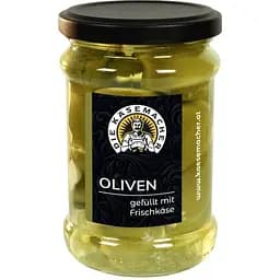 Оливки Die Kasemacher фаршировані сиром 250 мл