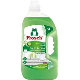 Засіб для ручного миття посуду Frosch Зелений лимон 5 л (4009175956156)
