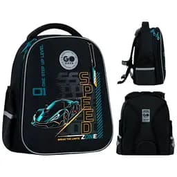 Рюкзак GoPack Education 165S Speed Zone Чорно-синій (GO26-165S-5)