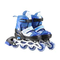 Роликові ковзани RL2501Blue колеса PVC, розмір S 30-33, зі світлом