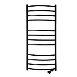 Полотенцесушитель UNIO LDE ER 1200-500-12 BLK Лестница Дуга Элит черная (21555)