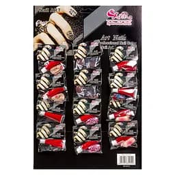 Накладные цветные ногти с рисунком Nail Art 4012, упаковка 12 шт.
