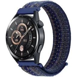 Ремінець Universal Nylon 22 mm Samsung/Amazfit/Huawei Dark Blue