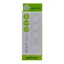 Мережевий фільтр живлення Patron (EXT-PN-SP-1032-GR), 1.8m Grey (EXT-PN-SP-1032-GR) - мініатюра 3