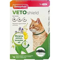 Нашийник Beaphar Bio Collar від бліх, кліщів та комарів для кішок 35 см (10664)