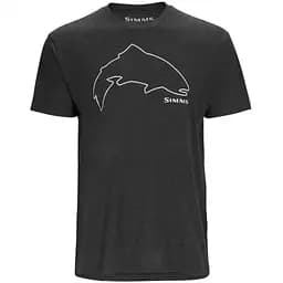 Футболка Simms Trout Outline T-Shirt Charcoal Heather XL (1102-13519-086-50)