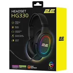 Гарнітура ігрова 2E Gaming HG330 7.1 USB-A RGB 2 м чорний (2E-HG330BK-7.1) - мініатюра 9