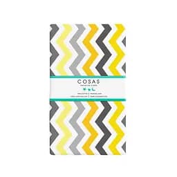 Простирадло Cosas на резинці 100х200 yellow zigzag, жовтий (ZigYellowGrey_100x200x20) - мініатюра 4
