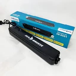 Вакуумний пакувальник для харчових продуктів SeaBreeze SB-0501 домашній автоматичний вакууматор + 10 пакетів у комплекті Чорний 88301 - мініатюра 6