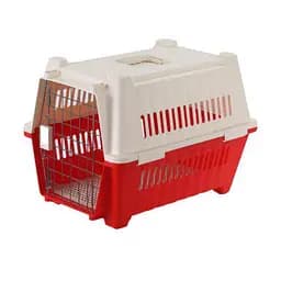 Переноска AnimAll для котів та собак червона 70×49×56 см