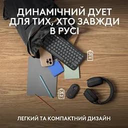 IT набор Pebble 2 Combo - Tonal Graphite - US INT'L - 2.4GHZ/BT Logitech teh0027094 - мініатюра 10