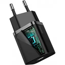 Мережевий зарядний пристрій Baseus Super Silicone PD Charger 20W Black (CCSUP-B01) [66705] - мініатюра 3