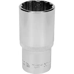 Головка торцева 12-гранна Yato подовжена квадрат 1/2" М= 30 мм L= 77 мм (YT-12948)