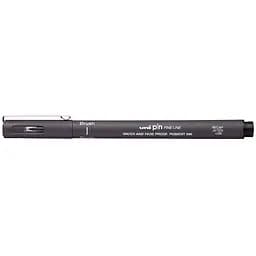 Лайнер-пензель Uni Pin Brush Fine Line темно-сірий 2 мм (PINBR-200(S) DARK GREY) - мініатюра 2