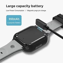 Дитячий смарт годинник T-47 Pro з GPS відстеженням, 4G SIM-картою, відеодзвінками, прослуховуванням, HD камерою, кнопкою SOS, ліхтариком, українською мовою та вологозахистом IP67 До 5 днів роботи Чорний - мініатюра 11