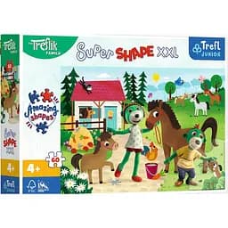 Пазли Trefl Super Shape XXL Трефлики на іподромі 60 елементів