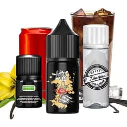 Набір компонентів для самозамісу сольової рідини Hype 30 мл 0-50 мг Cola Vanilla Ванільна кола (16863)