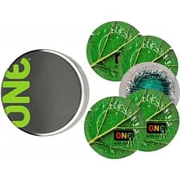 Презервативы One With Nature Color Sensations зеленый 5 шт. в кейсе (ROZ6501052008)