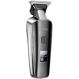 Машинка для стрижки Hoco HP23 чоловіча акумуляторна машинка для стрижки з дисплеєм чорна