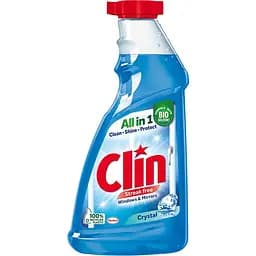 Средство для мытья окон и стекла Clin Crystal Голубая запаска 500 мл
